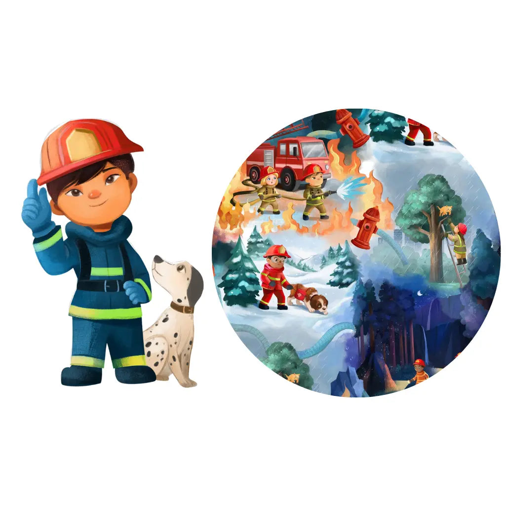 Fire Truck Rescue Print