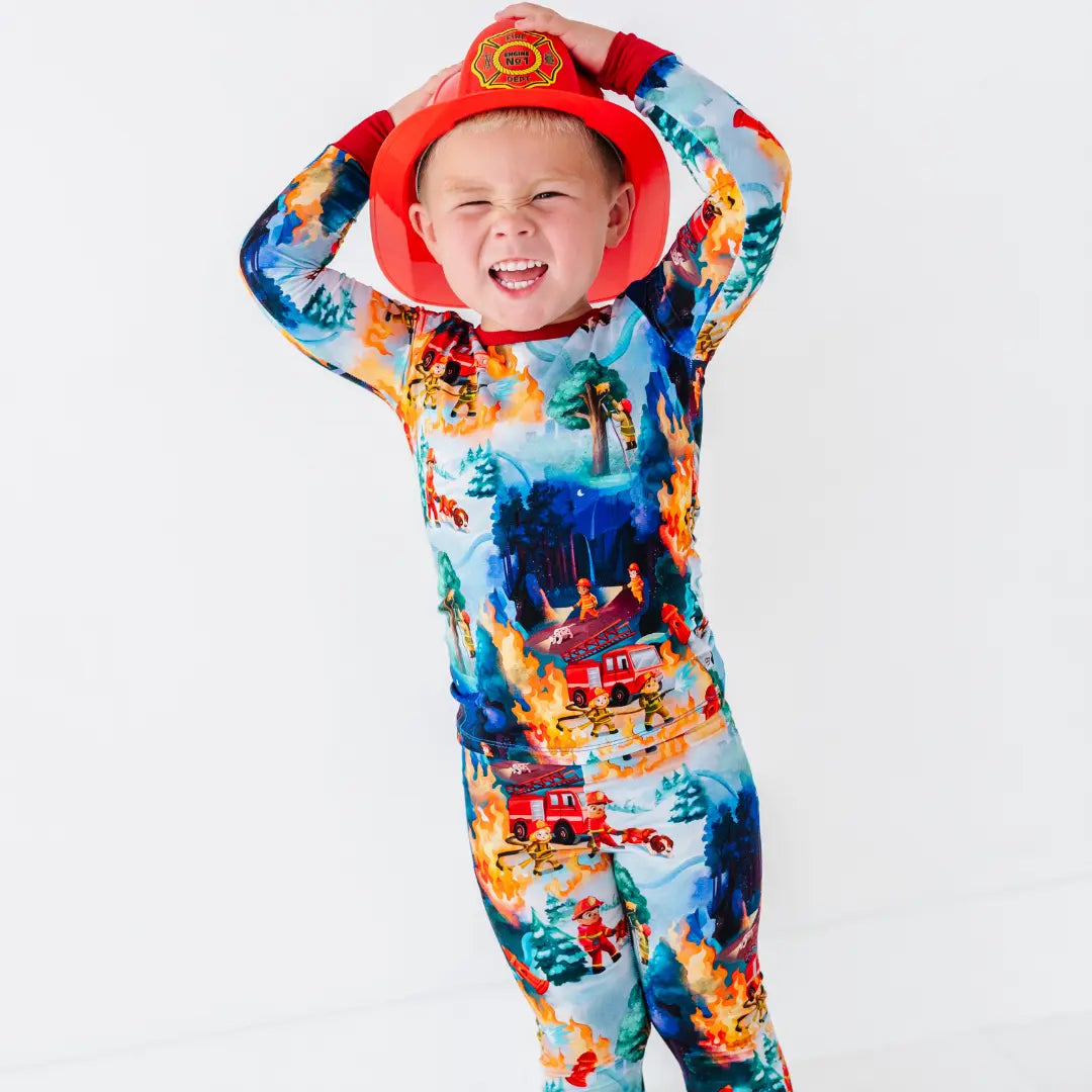 Fire Truck Rescue Pajama Set