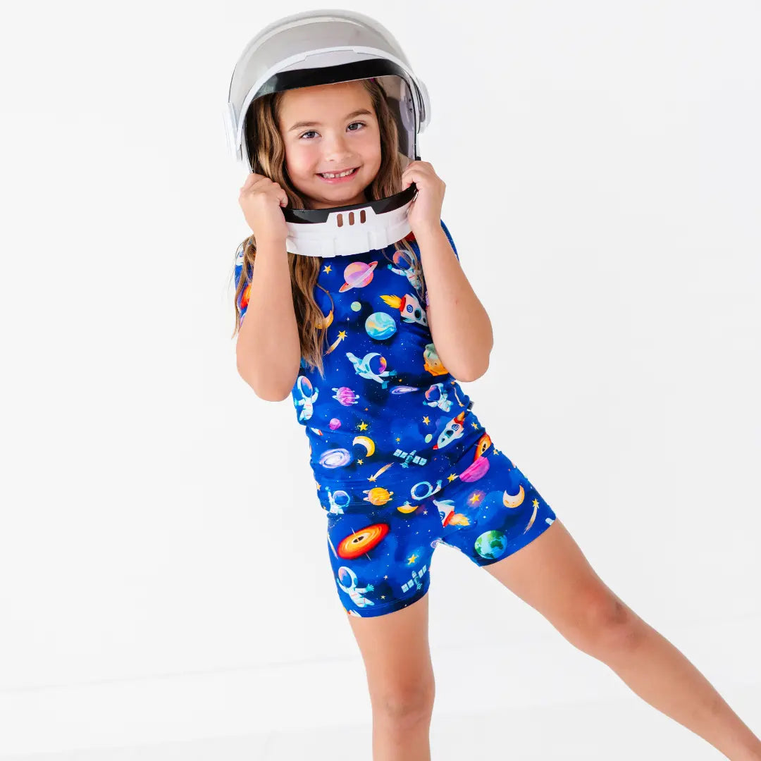 Astronauts in Space Short Pajama Set