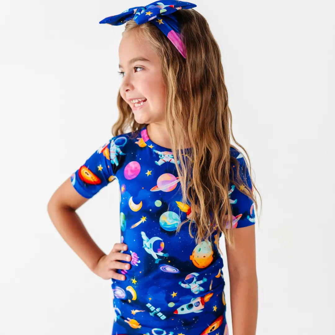 Astronauts in Space Short Pajama Set