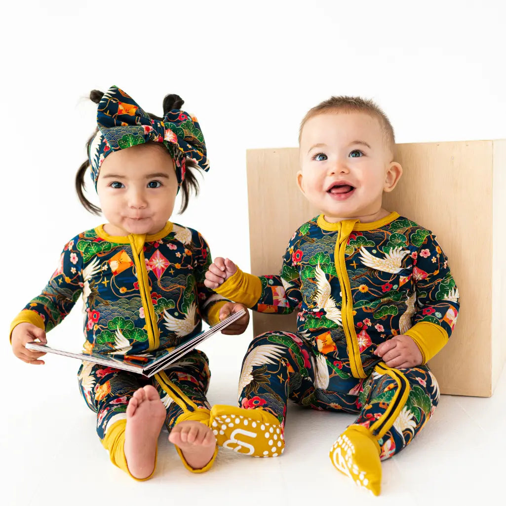 Crane Convertible Baby Pajama