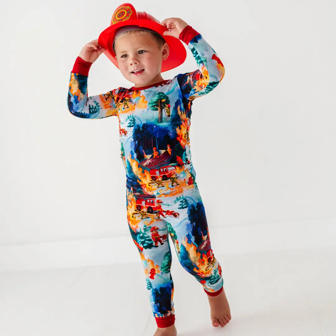 Fire Truck Rescue Pajama Set