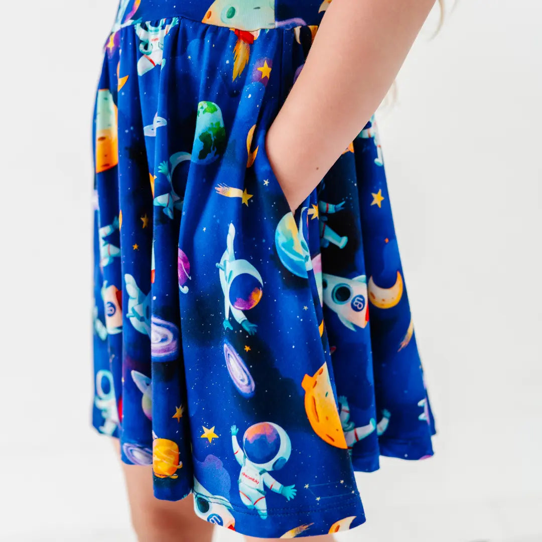 Astronauts in Space Flutter Twirl Dress