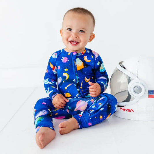 Astronauts in Space Convertible Baby Pajama