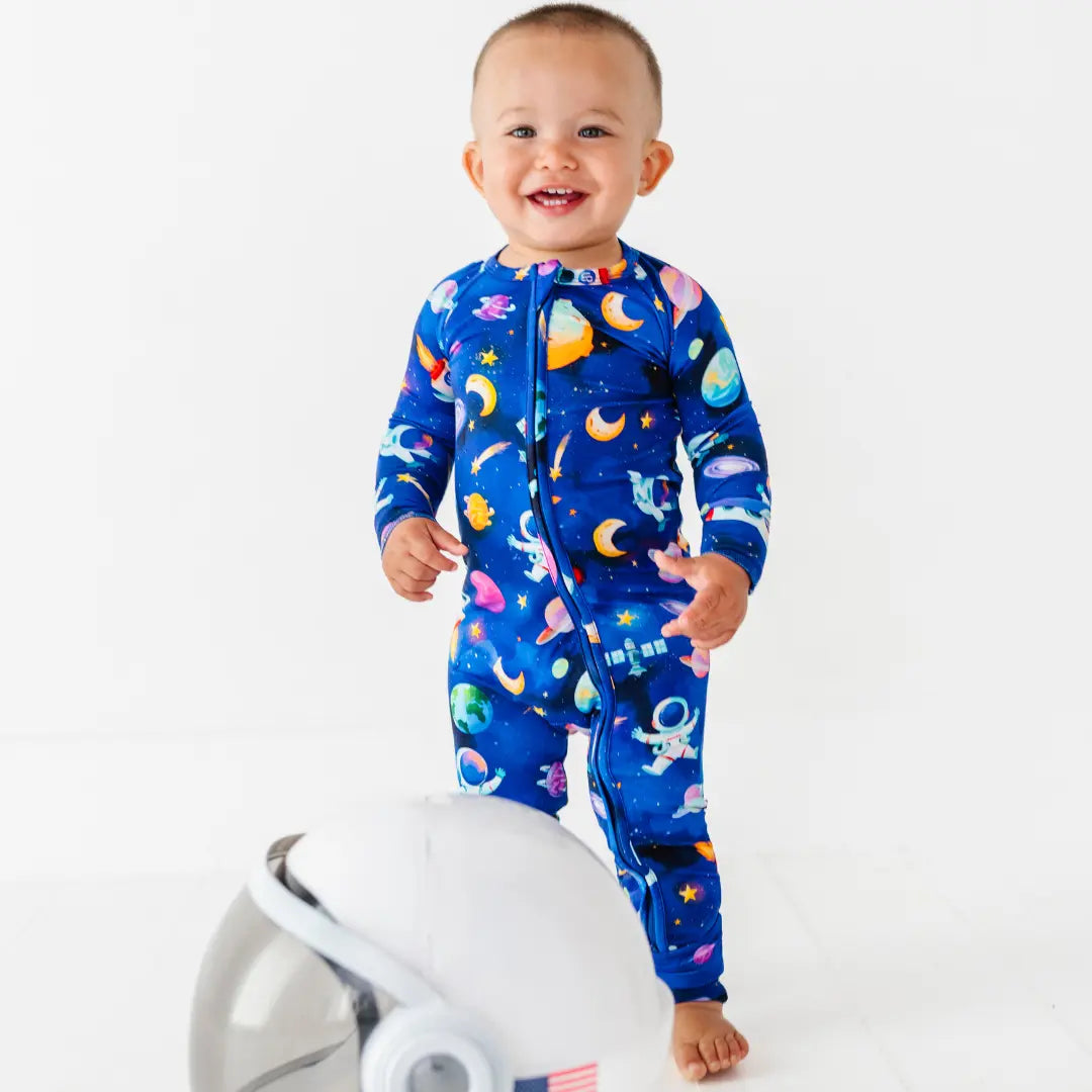 Astronauts in Space Convertible Baby Pajama