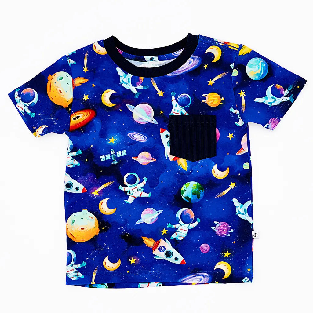 Astronauts in Space Pocket Tee