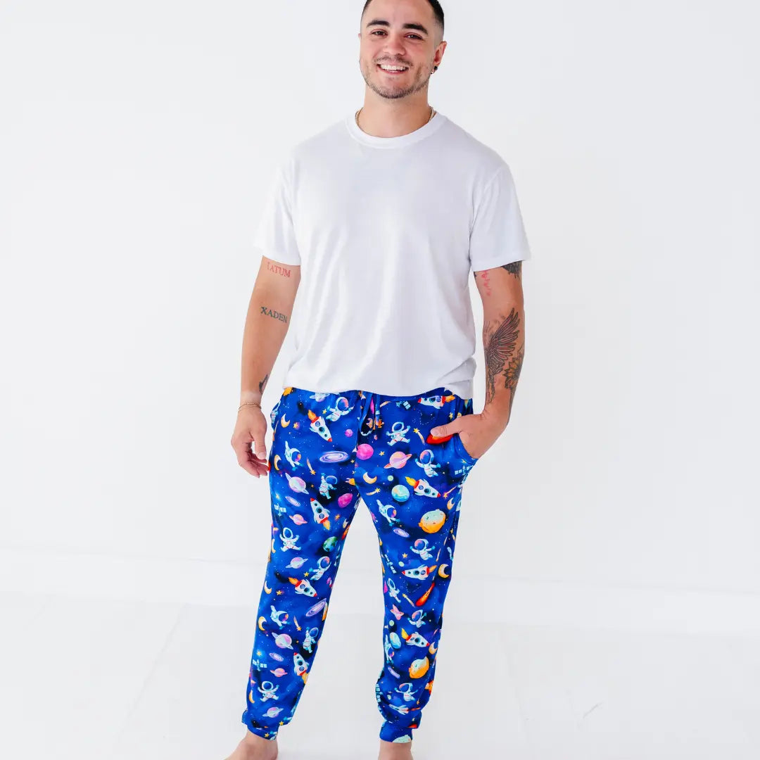 Astronauts in Space Men's Pajama Pants