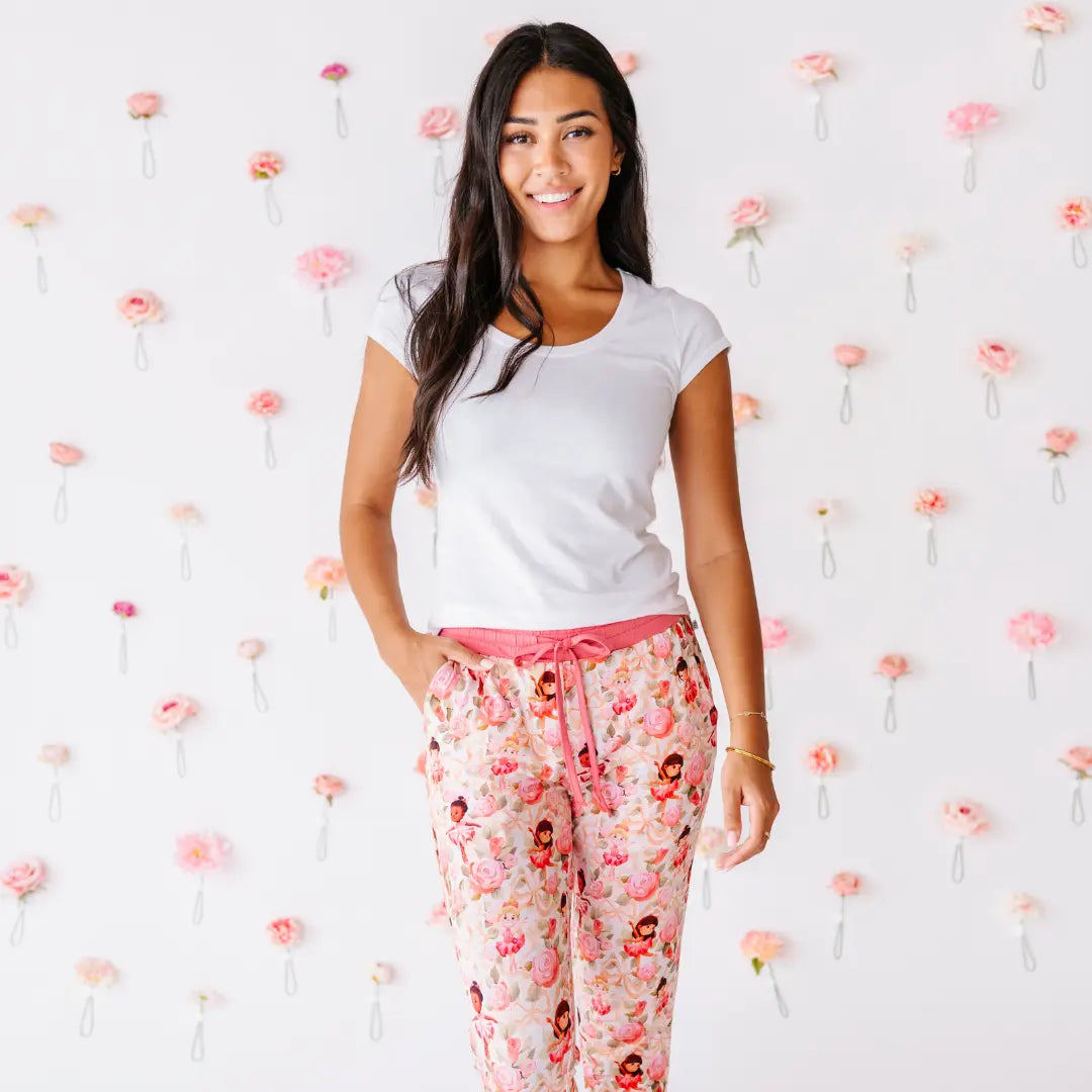 Ballerina Roses Women's Pajama Pants