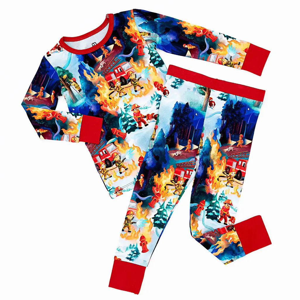 Fire Truck Rescue Pajama Set