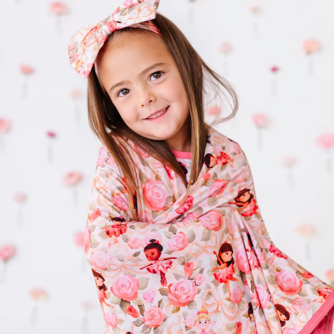 Ballerina Roses Blanket