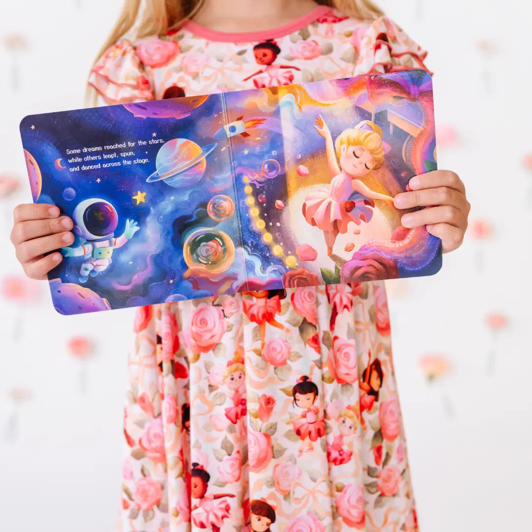 Ballerina Roses Flutter Twirl Dress