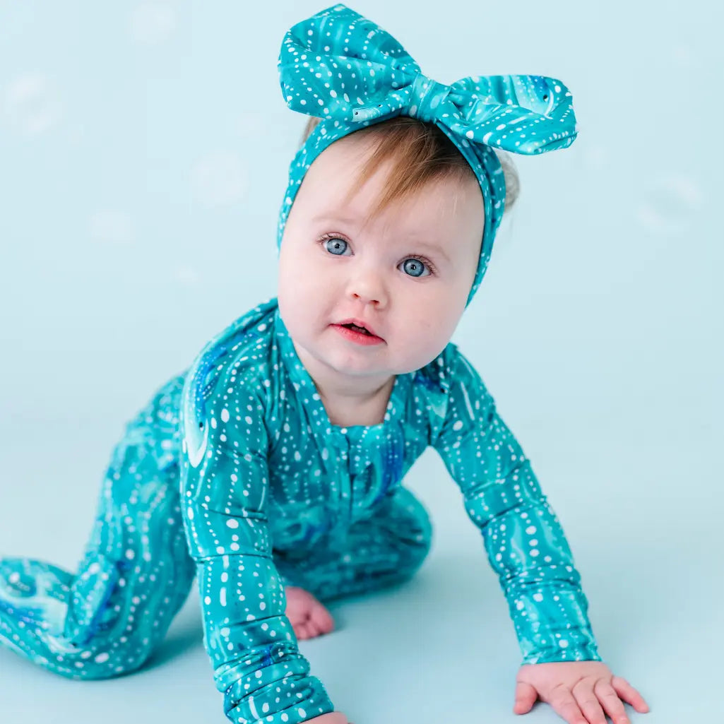 Kai the Whale Shark Convertible Baby Pajama