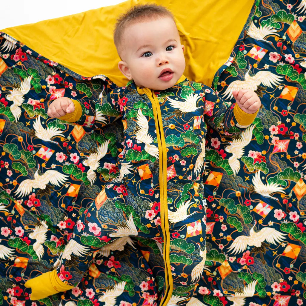 Crane Convertible Baby Pajama