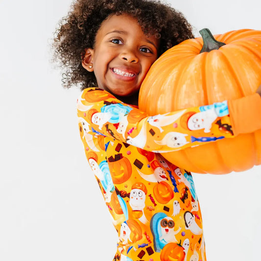 Ghostly Halloween Party Pajama Set