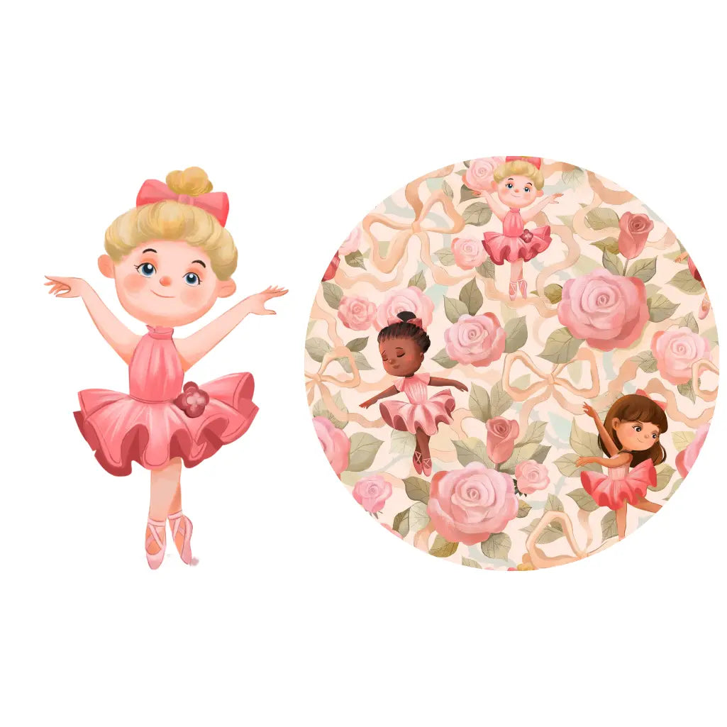 Ballerina Roses Print