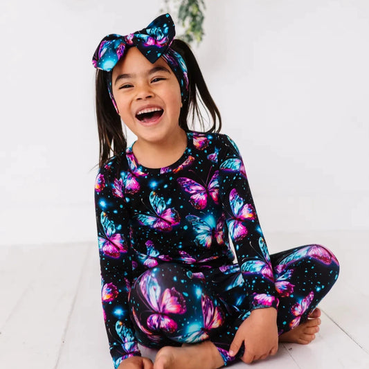 Buttefly Bamboo Kids Pajama Set 6
