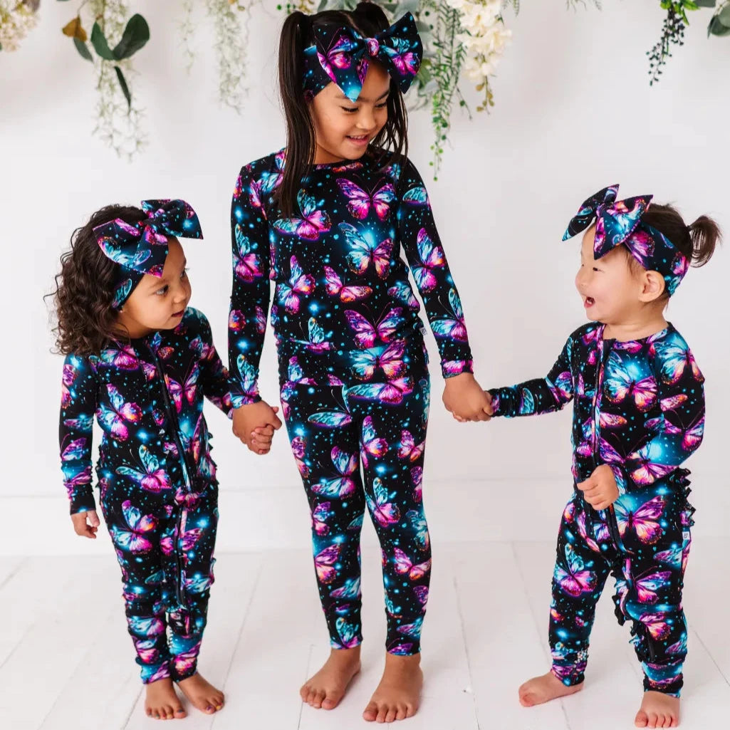 Buttefly Bamboo Matching Pajamas 2