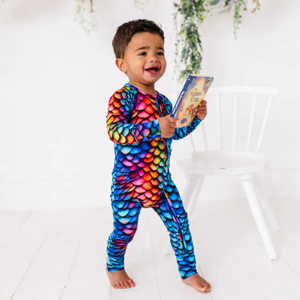 Dragon Bamboo Convertible Baby Pajama 6