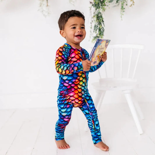 Dragon Bamboo Convertible Baby Pajama 6