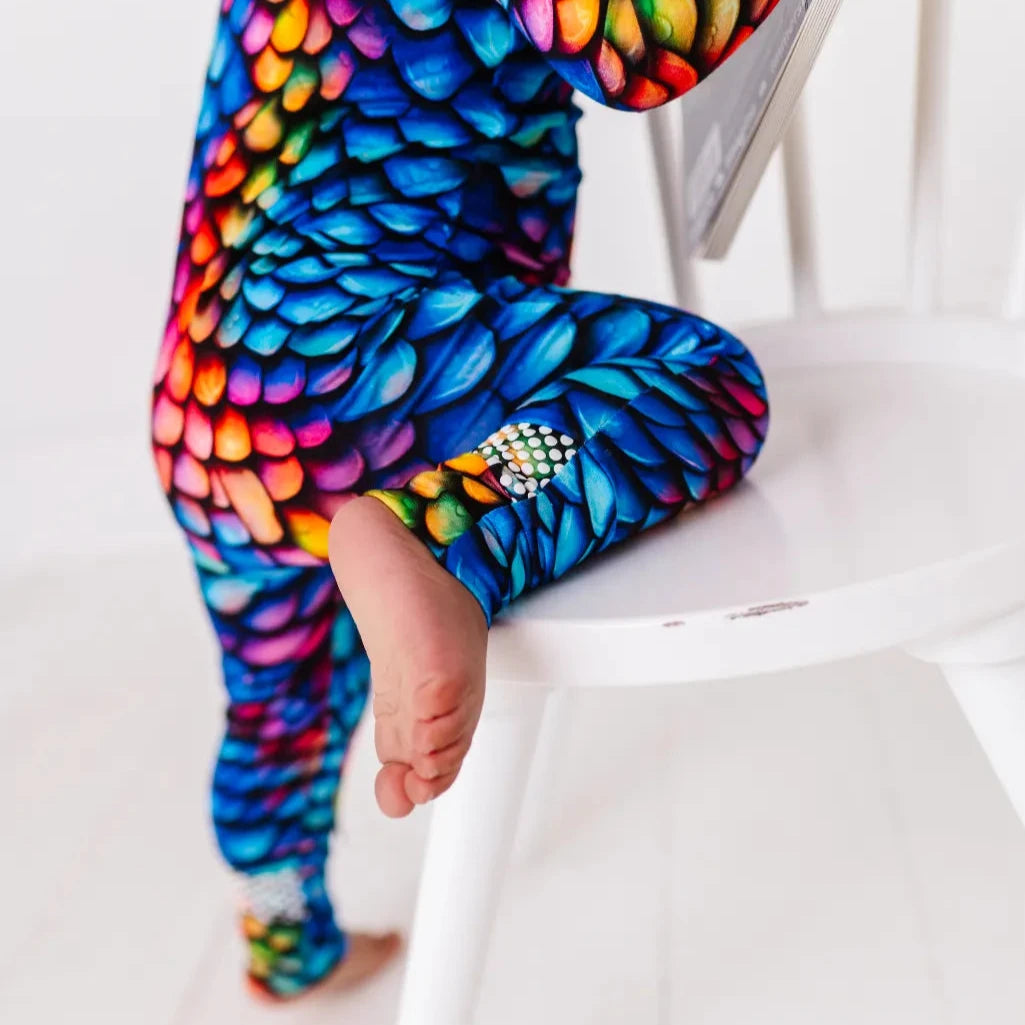 Dragon Bamboo Convertible Baby Pajama 9