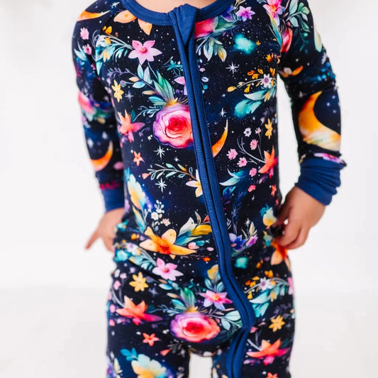 Forest Bamboo Convertible Baby Pajama 4