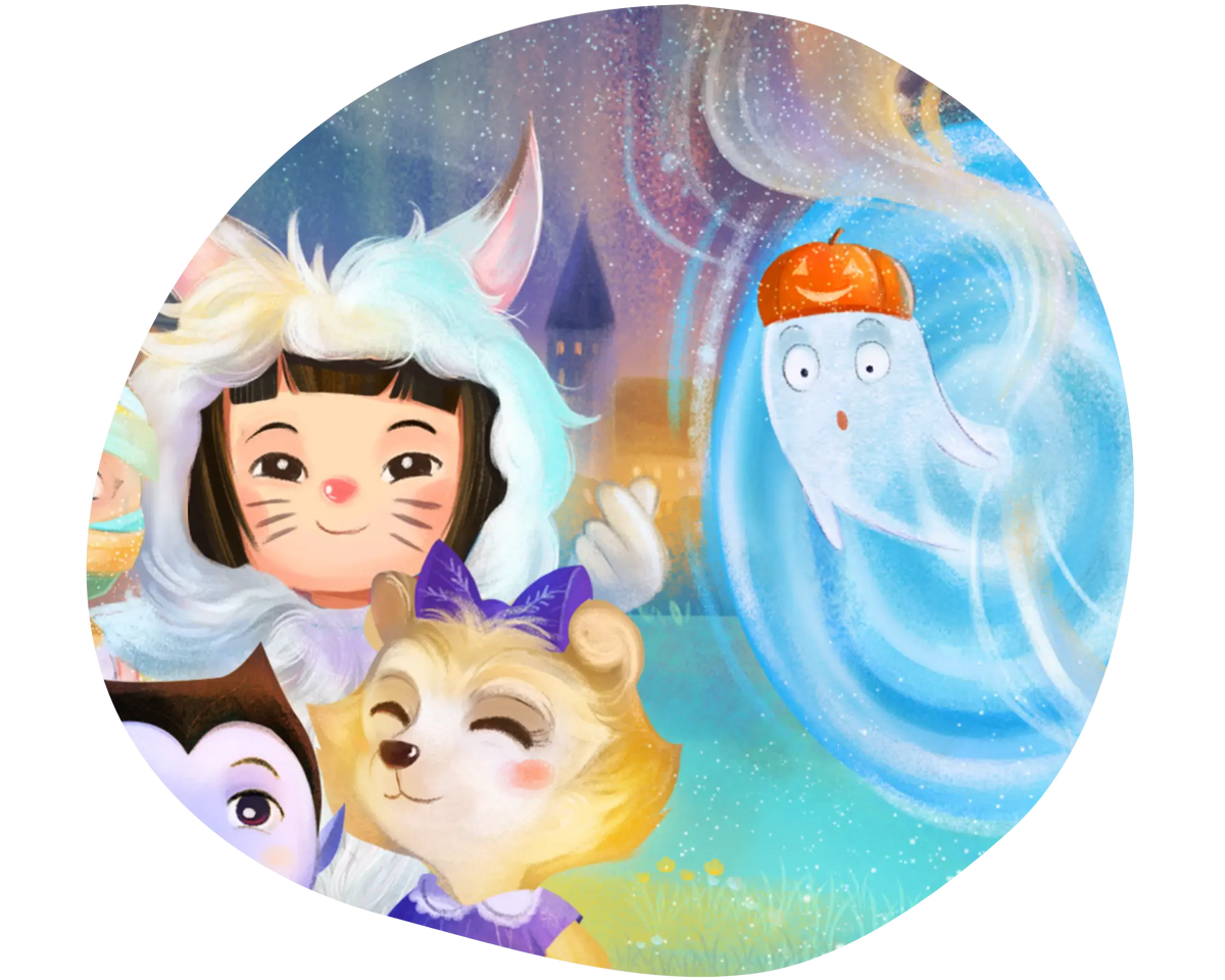 Ghostly Halloween Party Convertible Baby Pajama