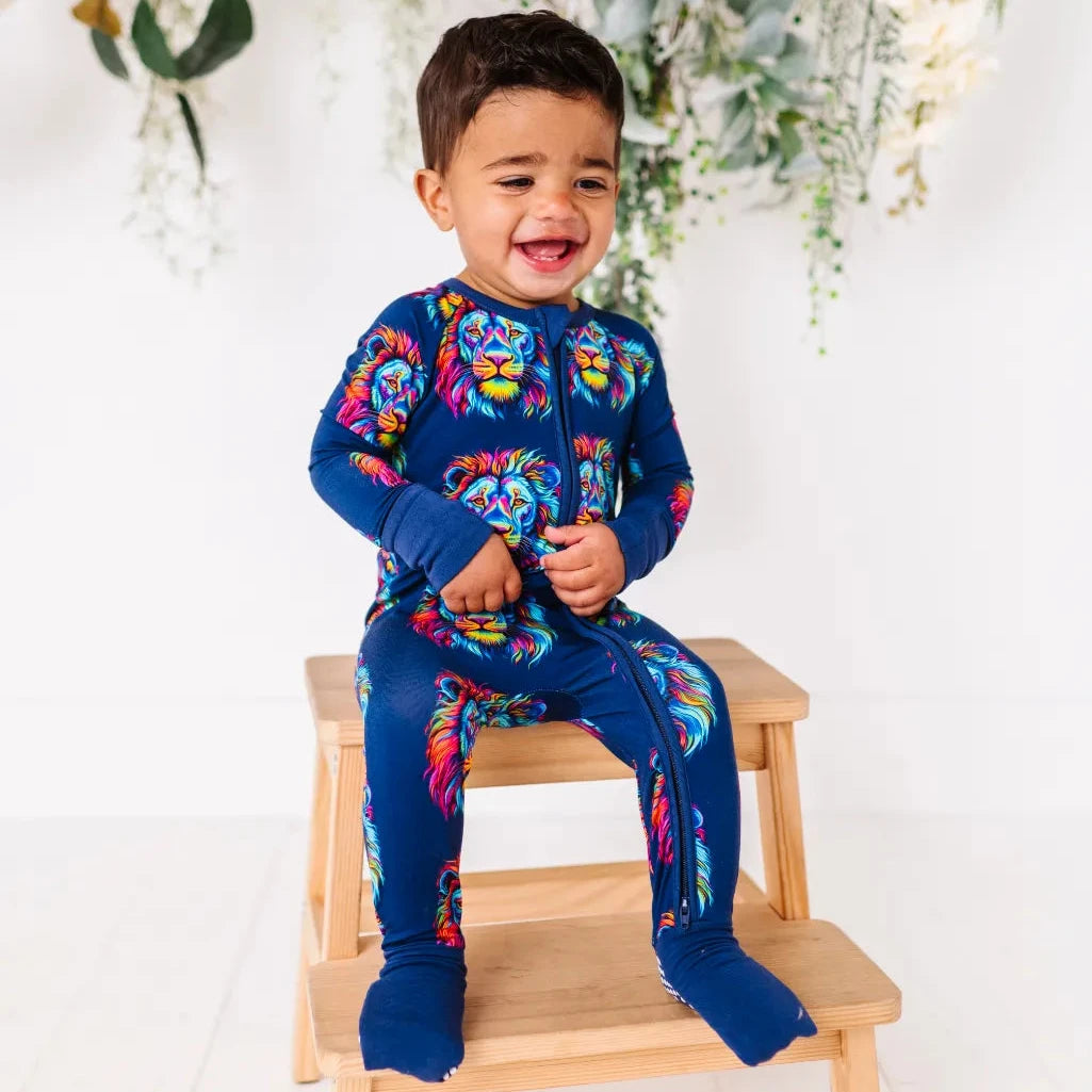 Lion Bamboo Convertible Baby Pajama 10
