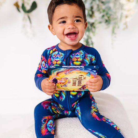 Lion Bamboo Convertible Baby Pajama 4