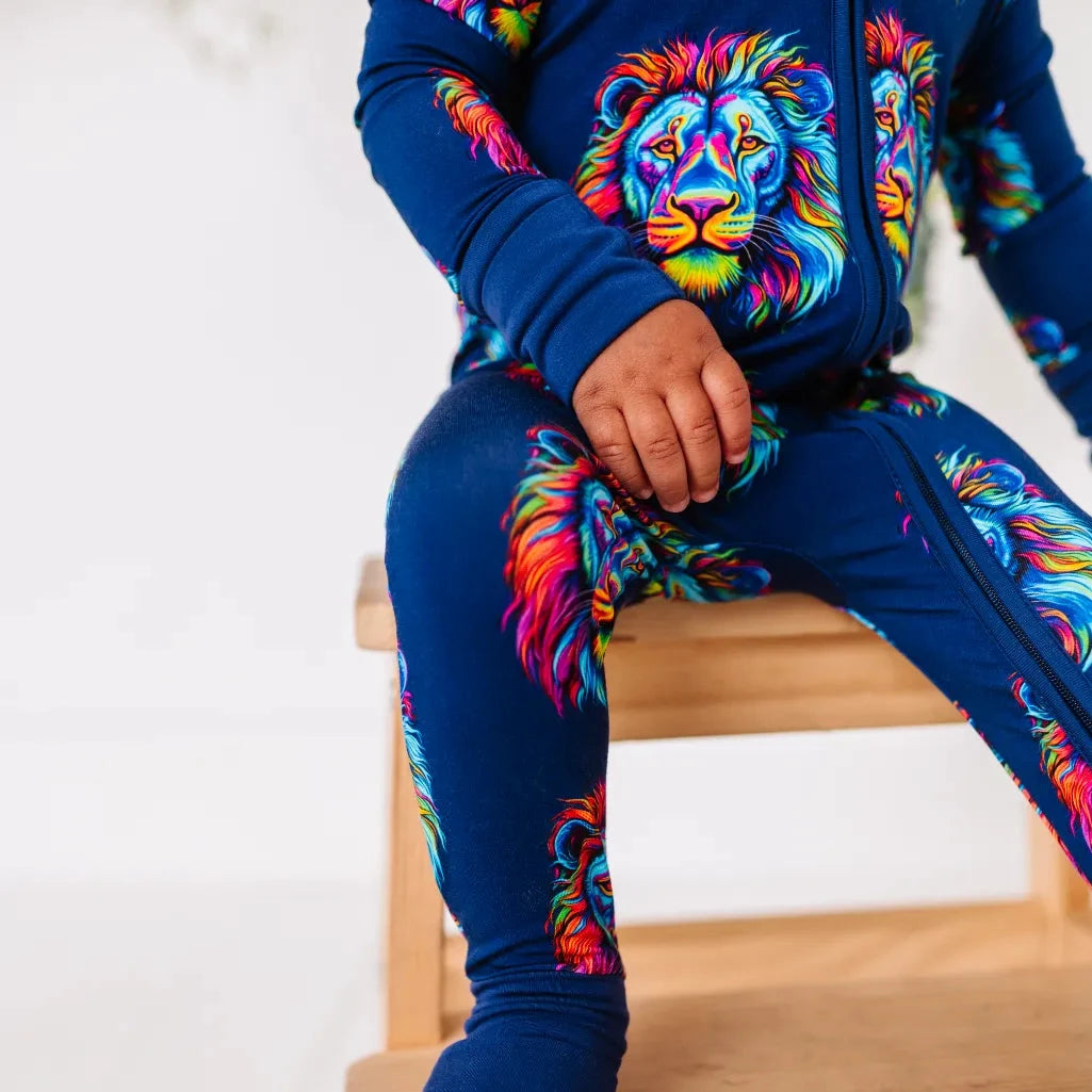 Lion Bamboo Convertible Baby Pajama 9