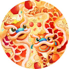 Lion Dancers Bamboo Pajamas