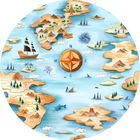 Pirate Map Bamboo Pajamas