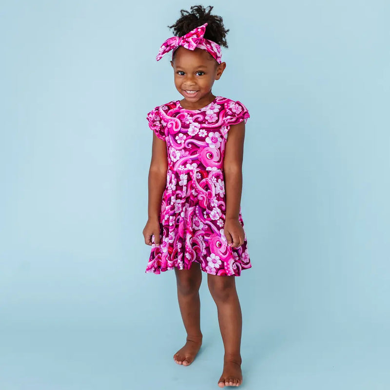 Inky the Octopus Flutter Twirl Dress