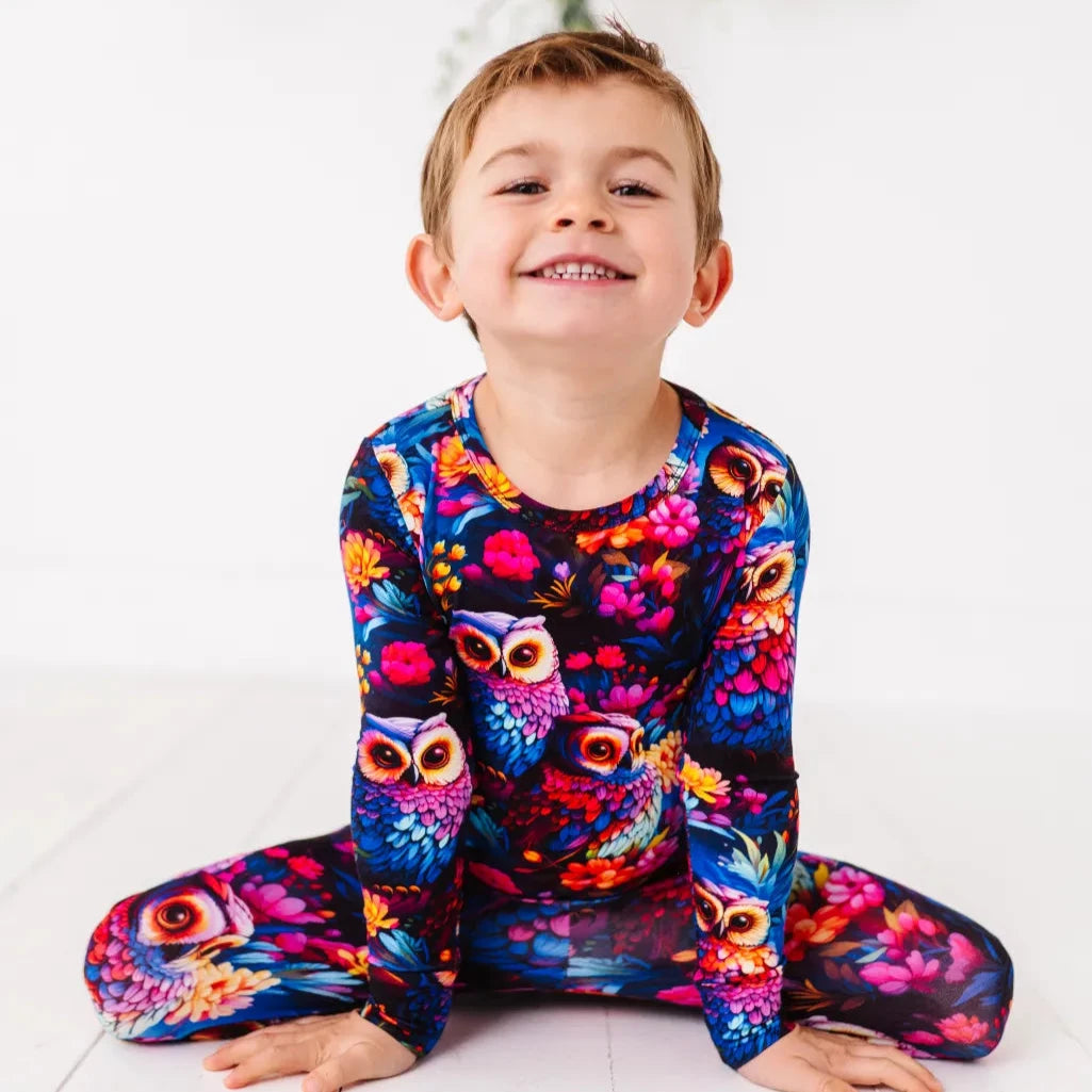 Owl Bamboo Kids Pajama Set 10