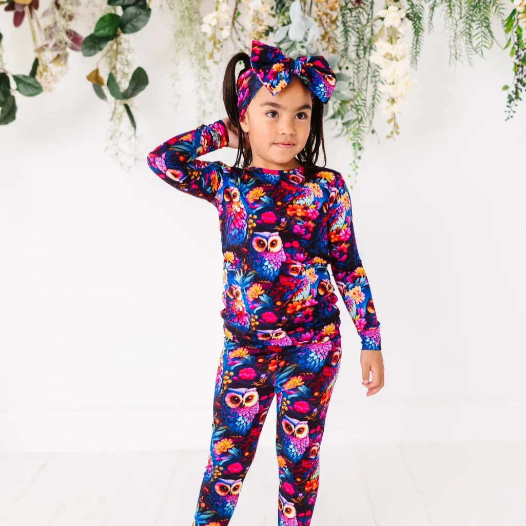 Owl Bamboo Kids Pajama Set 5