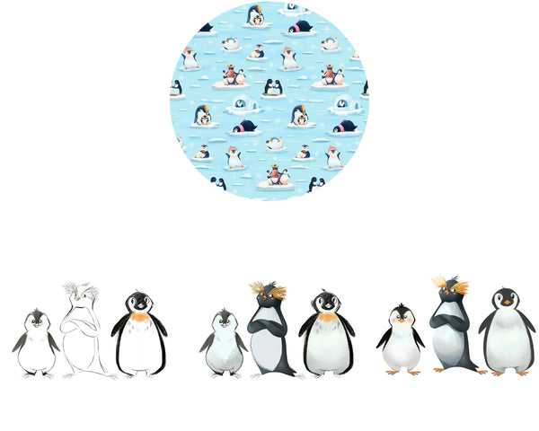 Penguin Pals print