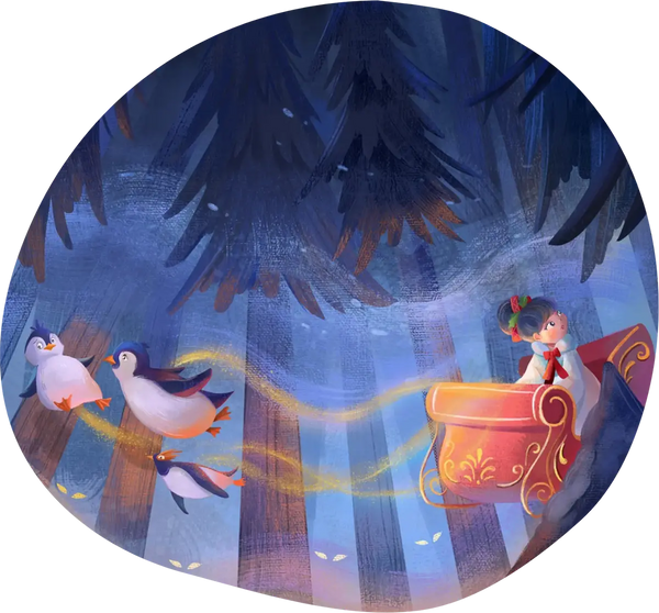 Golden Christmas Pines