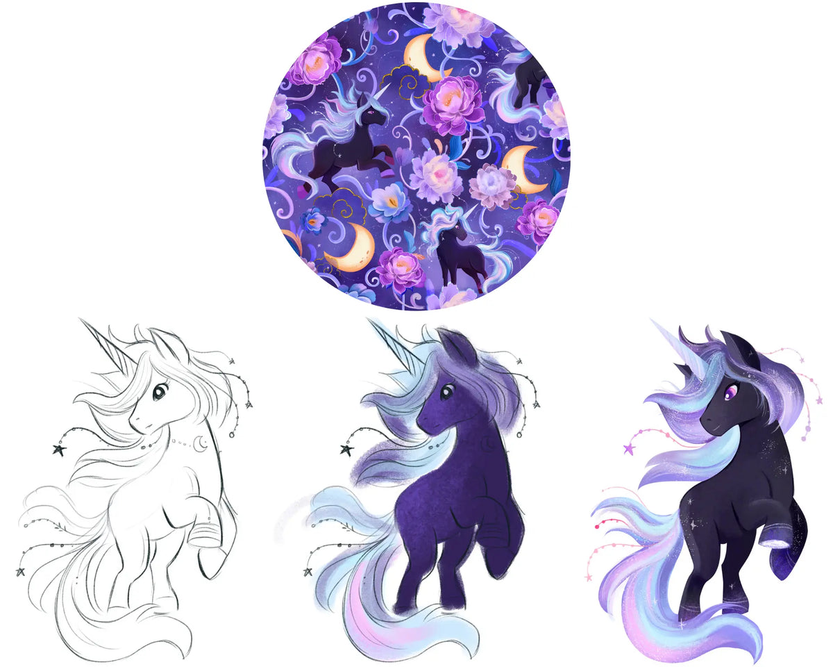Selene the Unicorn Pajama Set