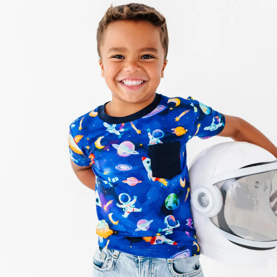 Astronauts in Space Pocket Tee