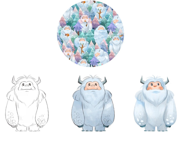 Yeti Forest print